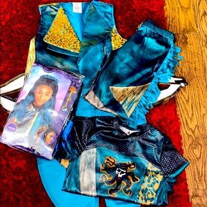 Girl kids costume with wig